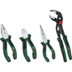 Bosch 4 Parça Pense Seti (Kargaburun, Yan Keski, Pense, Boru Anahtarı) Profesyonel Kalite Ürün