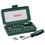 BOSCH 46 Parça Cırcırlı Tornavida Bıts Uç Lokma Vidalama Seti
