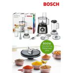 Bosch 50 Fonksiyonlu Hamur Yoğurma Smoothie Rende Öğütücü Doğrayıcı MultiTalent kompakt mutfak robotu