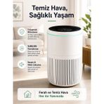 Bosch 62,5 M² 3 Katmanlı Hepa Filtreli 300 M³/h Cadr Akıllı Hava Temizleyici Sessiz Beyaz Wi-Fi Filtre Pm2.5 PM10 Alerji