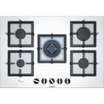Bosch 75 cm Beyaz Cam Ankastre Gazlı Ocak Düğmeden Ateşleme Özelliği ile Kolay Temizlik