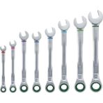 Bosch 8 Parça Cırcırlı Kombine Anahtar Seti Krom Vanadyum Çelik ile Profesyonel Kalite