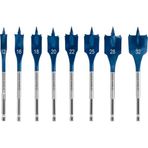 Bosch 8 x Expert Self Cut Speed yassı freze matkap seti (yumuşak ahşap, sunta, Ø 12,0, 16,0, 18,0, 20,0, 22,0, 25,0, 28,0, 32,0 mm, profesyonel aksesuar matkap)