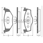 Bosch 986494005 Polo III 95- Lupo 98- Fox 05- / Arosa 97- Ön Fren Balatası