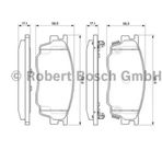 Bosch 986495087 Mazda 6 02-07 Ön Fren Balatası