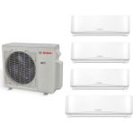 Bosch A++ 36000 BTU/h 1 Dış + 4 Iç Ünite 9000 + 9000 + 12000 + 18000 BTU/h Multi Inverter Klima