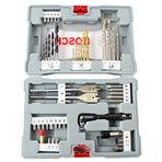 Bosch Accessories Professional 49 parça uç ve matkap ucu Premium X-Line seti (beton matkap ucu, fayans matkabı, evrensel tutucu, derinlik durdurucu, uç el tornavidası, sağlam çanta içinde, aksesuar