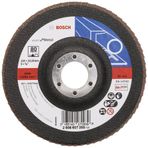 Bosch Accessories Professional Yelpaze Taşlama Diski (Avuç Taşlama Makineleri için, Farklı Malzemeler, Düz Model, Ø 125 mm, Granülasyon 8