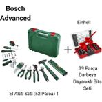 Bosch Advanced 1600A02BY7 52 Parça El Aletleri Seti - Yeşil