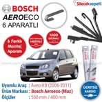 Bosch Aeroeco Chevrolet Aveo 2006-2011 Muz Silecek Takımı