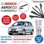 Bosch Aeroeco Honda Jazz 2002-2008 Muz Silecek Takımı