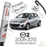 Bosch Aeroeco Mazda 2 2008-2013 Siyah Muz Silecek Takımı