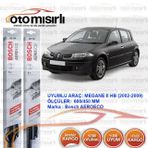 Bosch Aeroeco Renault Megane 2 2002-2006 Silecek Takımı