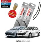 Bosch Aeroeco Serisi Peugeot 206 2011 Siyah Silecek Takımı
