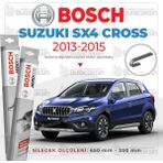 Bosch Aeroeco Suzuki SX4 S Cross 2013-2015 Siyah Muz Silecek Takımı