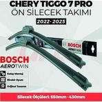 Bosch Aerotwin Chery Tiggo 7Pro 2022-2025 Ön Silecek Takımı