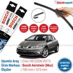 Bosch Aerotwin Honda Civic HB 2006-2011 Silecek Takımı