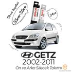 Bosch Aerotwin Hyundai Getz 2002 - 2011 Ön ve Arka Silecek Seti