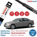 Bosch Aerotwin Mercedes C220 2004-2007 W203 Silecek Takımı