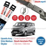 Bosch Aerotwin Plus Ford Transit Custom 2013-2016 Silecek Seti