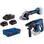 BOSCH Akülü Kırıcı Delici ve Taşlama Seti (BB-GWS180 + GBT180)