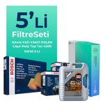 Bosch Alfa Giulietta 1.6 Dizel 120 Hp Filtre Bakım Seti Liqui Moly Motor Yağlı (2015-2020) 5 Li