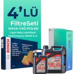 Bosch Alfa Romeo Tonale 1.5 Hybrid Filtre Bakım Seti Liqui Moly Motor Yağlı (2022-2024) 4 Lü