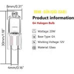 Bosch Ankastre Davlumbaz Için Lamba 2 Adet 12V Halojen Spot Içi Lambası Iğne Uçlu Kapsül Ampul
