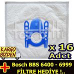 Bosch BBS 6400 6999 Toz 16 Adet Süpürge Torbası