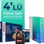 Bosch BMW 6.40 Dizel X Drive Motul Motor Yağlı 2011-2018 4'lü Filtre Bakım Seti