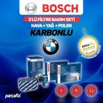 Bosch BMW X3 2.0D E83 2007-2009 Karbonlu 3'lü Filtre Seti