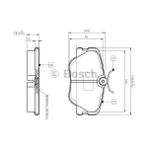 Bosch BOS-0986469410 Ön Balata Mercedes W124 200-300E-200D-30...