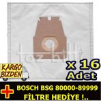 Bosch BSG 80000-89999 Toz 16 Adet Süpürge Torbası