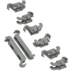 Bosch Bulaşık Makinesi ile uyumlu SPARES2GO Alt Sepet Klip takın Kiti (Gri)
