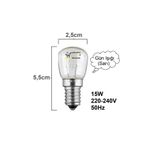 Bosch Buzdolabı Lambası 15W Işık Ampul Siemens No Frost E14 Lamba 00602674