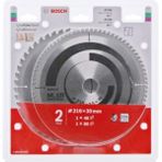 Bosch Daire Testere Bıçağı 216X30x48/80T 2Li