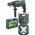 Bosch Darbeli Matkap 600 Watt 13mm + 54 Parça Vidalama Ucu Matkap Ucu Seti Cırcırlı Tornavida