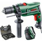 Bosch Darbeli Matkap 600 Watt 13mm + Bosch 103 Parça Matkap ve Vidalama Ucu Seti + Sırt Çantası