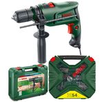 Bosch Darbeli Matkap Easyimpact 600 +Bosch 173 Parça Matkap Ucu Vidalama Ucu Vida Dübel Aksesuar Seti