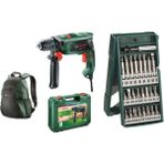 Bosch Darbeli Matkap Seti 570 W + Vidalama Ucu ve Sırt Çantası - Seçenek 1