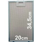 Bosch Davlumbaz Alüminyum Yağ Filtresi 20x34.5 cm Aspiratör Filtre