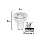 Bosch Davlumbaz için Lamba 7W BEYAZ IŞIK Aspiratör Led Spot Lambası Tasarruflu Ampul