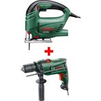 Bosch Dekupaj Testere Makinesı Pst 650 + Darbeli Matkap Easyimpact 600 + Matkap Ucu Seti