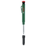 Bosch Derin delikli keçeli kalem (akıllı ve sağlam derin delik işaretleyici, basmalı kurşun kalem, taş, ahşap, kağıt ve diğer malzemeleri işaretlemek için; entegre kalemtıraş)