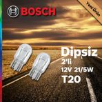 Bosch Dipsiz Ampul T20 12V 21/5W 2 Adet