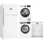 Bosch Dörtlü Beyaz Eşya Seti (KDN86AWF1N-WGK264Z0TR-WQG244C1TR-SMS26DW00T)=