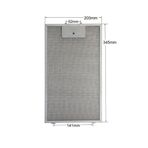 Bosch DWK65AD20R/04 Davlumbaz Aspiratör Için Alüminyum Yağ Kaset Tel Filtre 200X345