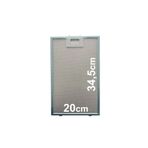 Bosch DWK65AD30R/02 Davlumbaz Aspiratör Filtresi 20x34,5cm Alüminyum Yağ Süzgeç Tel Kaset Filtre