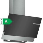 Bosch DWK66AJ60T A Sınıfı 3 Kademeli Dokunmatik Duvar Tipi Eğimili Cam Davlumbaz Siyah