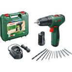 Bosch EasyDrill Çift Akülü 1200 + GAL 1210 CV + Aksesuar Seti Vidalama Makinesi